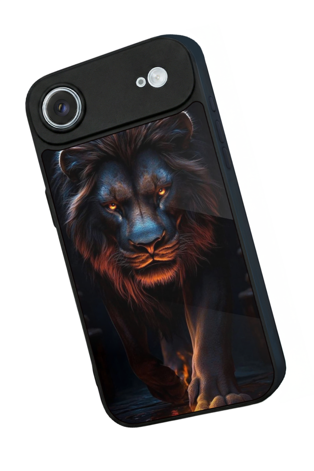 iPhone 17 Air Uyumlu Aslan Tasarımlı Glossy Premium Kılıf