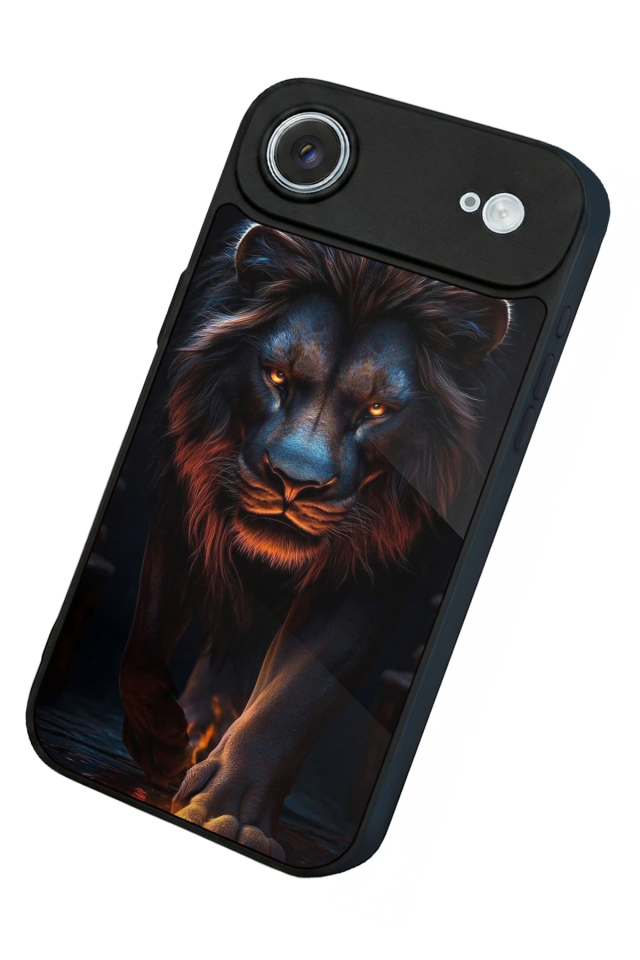 iPhone 17 Air Uyumlu Aslan Tasarımlı Glossy Premium Kılıf