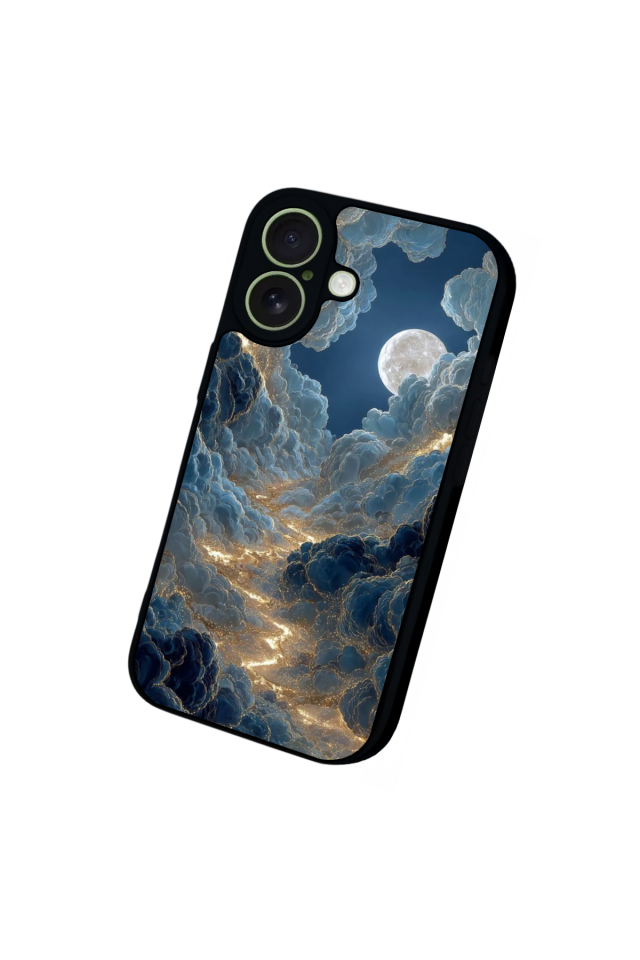 iPhone 17 Uyumlu Ay Tasarımlı Glossy Premium Kılıf