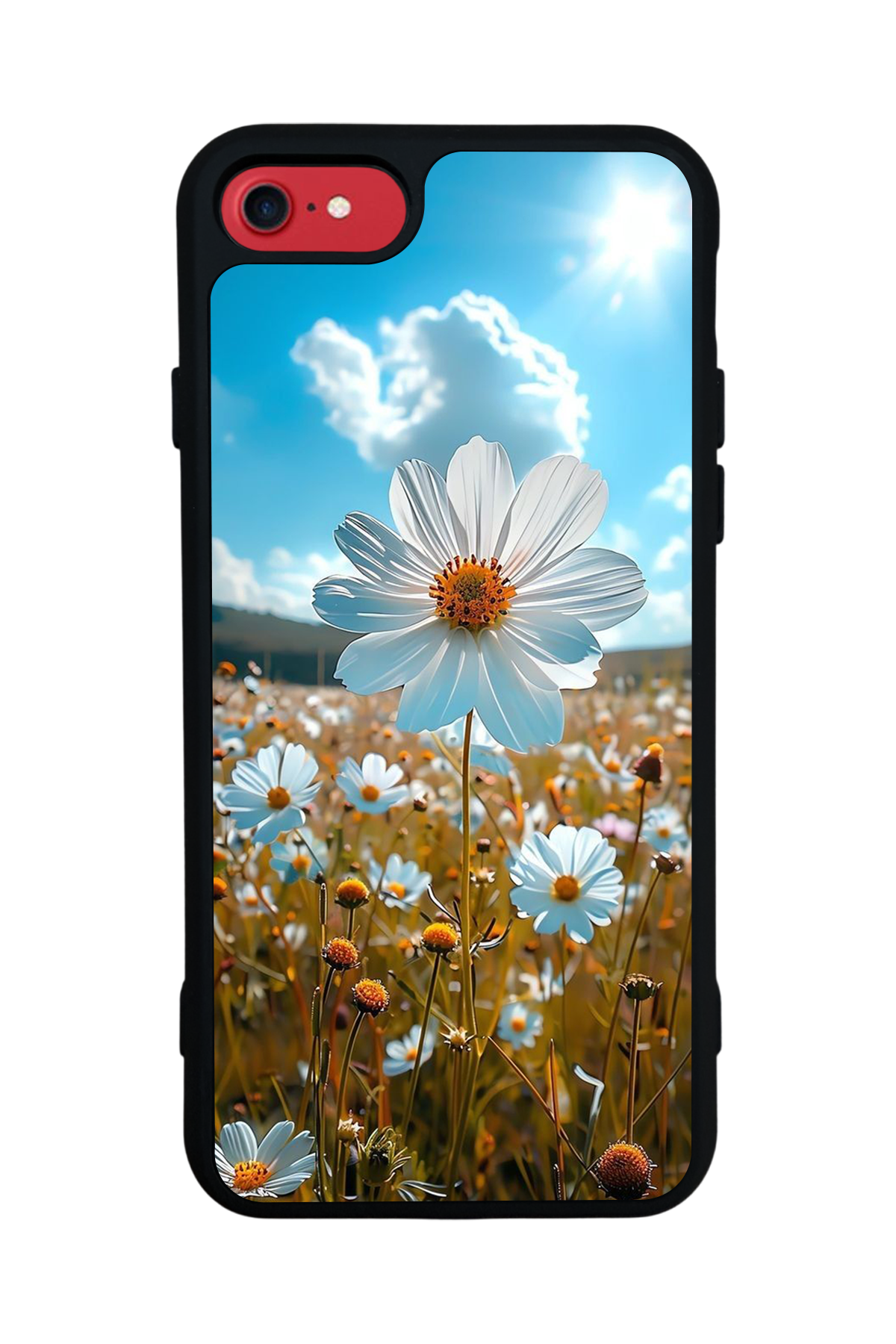 iPhone SE Uyumlu Cicek Tasarımlı Glossy Premium Kılıf