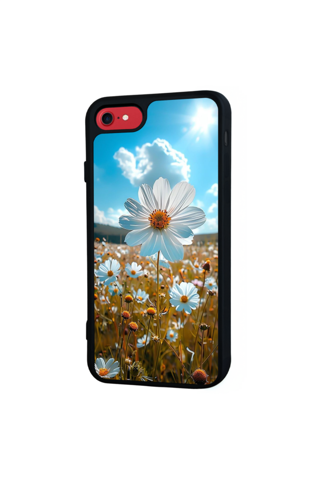 iPhone SE Uyumlu Cicek Tasarımlı Glossy Premium Kılıf