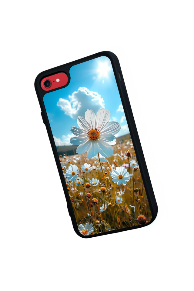 iPhone SE Uyumlu Cicek Tasarımlı Glossy Premium Kılıf