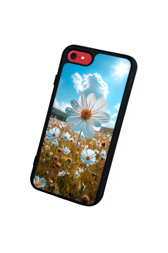 iPhone SE Uyumlu Cicek Tasarımlı Glossy Premium Kılıf