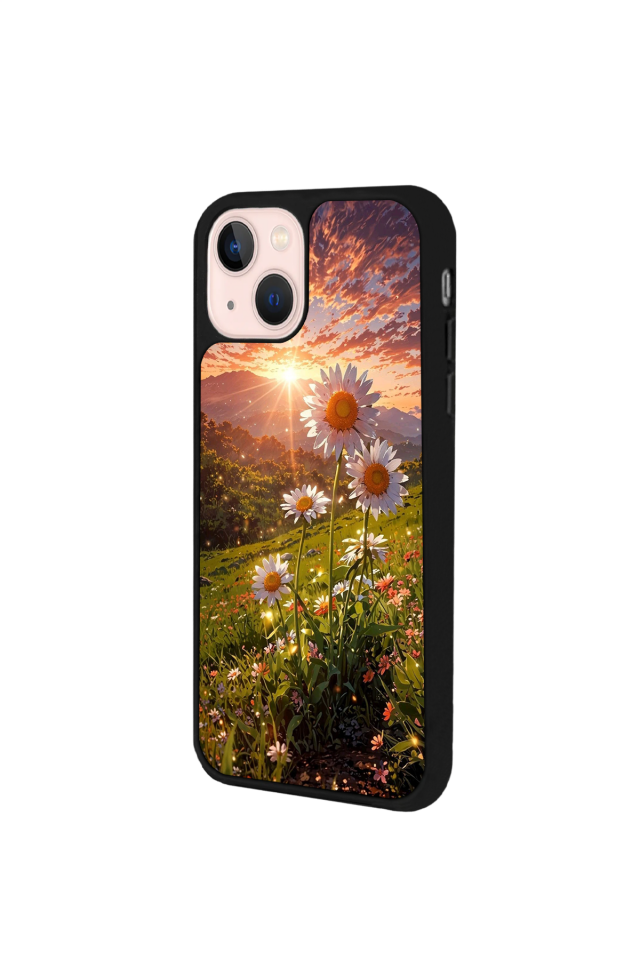 iPhone 15 Uyumlu Cicek Tasarımlı Glossy Premium Kılıf