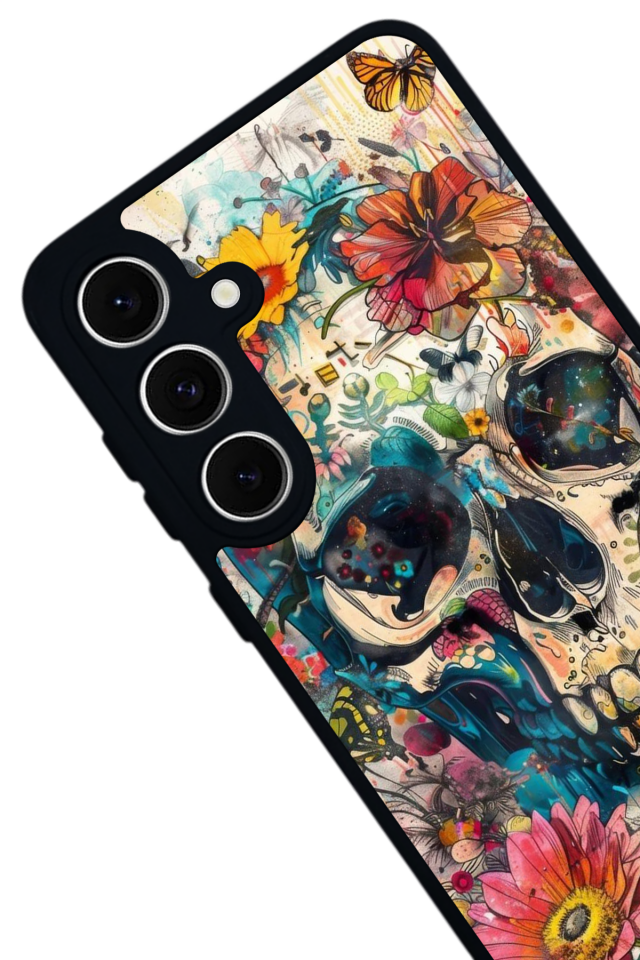 Samsung Galaxy S24 FE Uyumlu KuruKafa Tasarımlı Glossy Premium Kılıf