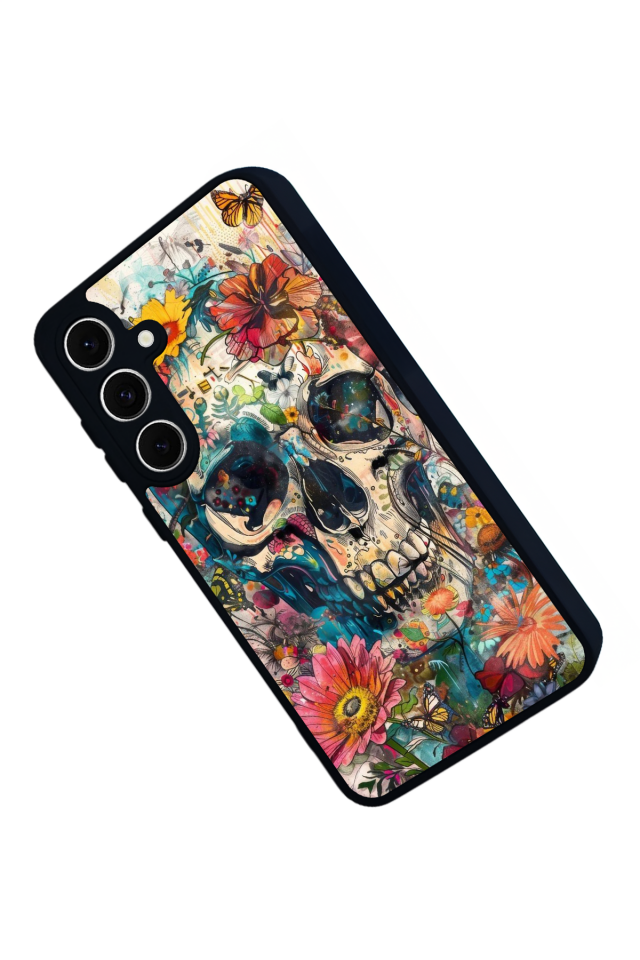 Samsung Galaxy S24 FE Uyumlu KuruKafa Tasarımlı Glossy Premium Kılıf