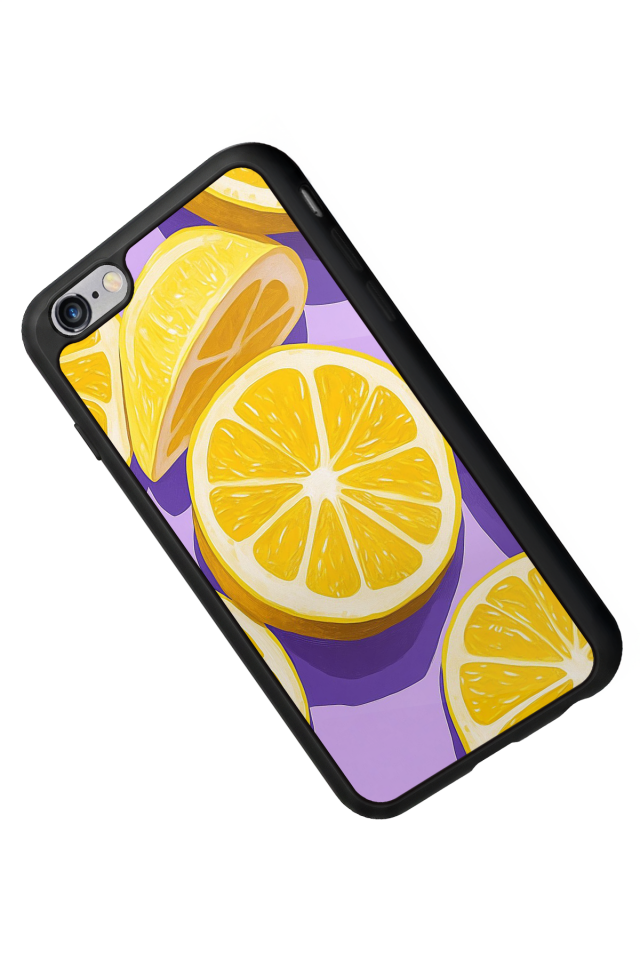 iPhone 6s Plus Uyumlu Limon Tasarımlı Glossy Premium Kılıf