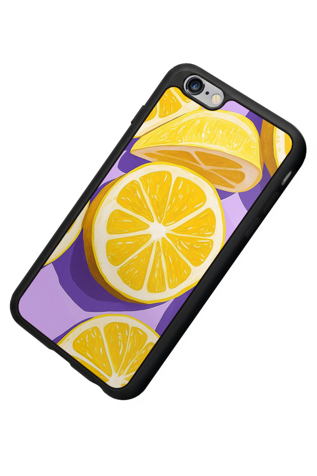 iPhone 6s Plus Uyumlu Limon Tasarımlı Glossy Premium Kılıf