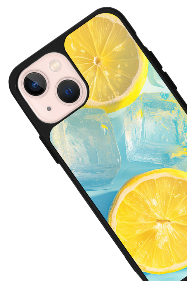 iPhone 15 Plus Uyumlu Limon Tasarımlı Glossy Premium Kılıf