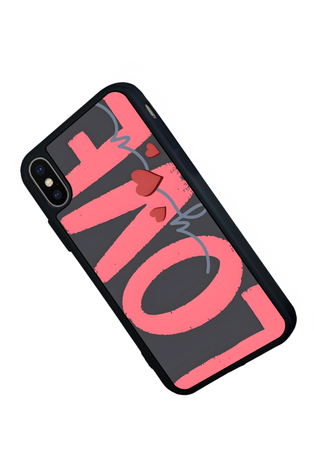 iPhone XS Max Uyumlu Love Tasarımlı Glossy Premium Kılıf