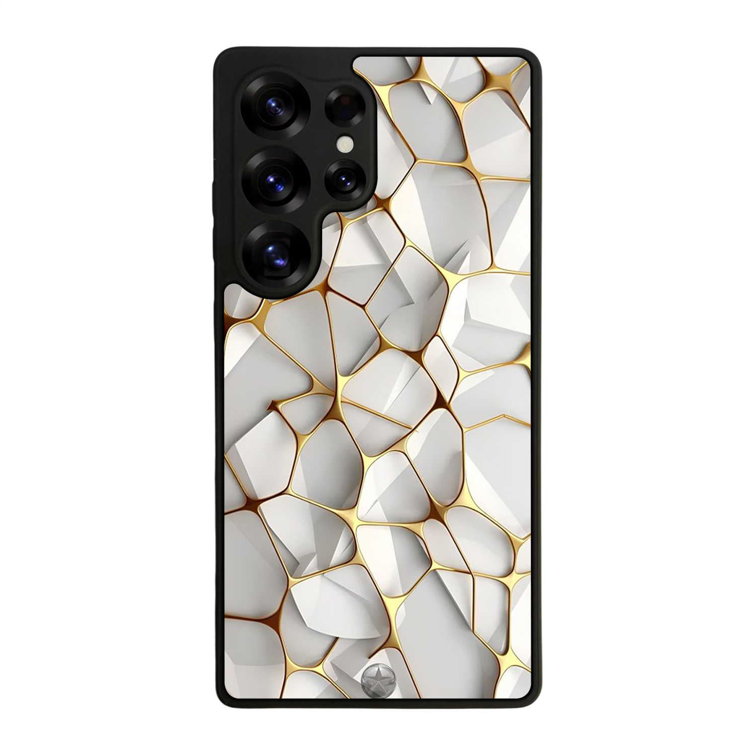 Samsung Galaxy S25 Ultra Uyumlu Mermer Marble Tasarımlı Glossy Premium Kılıf