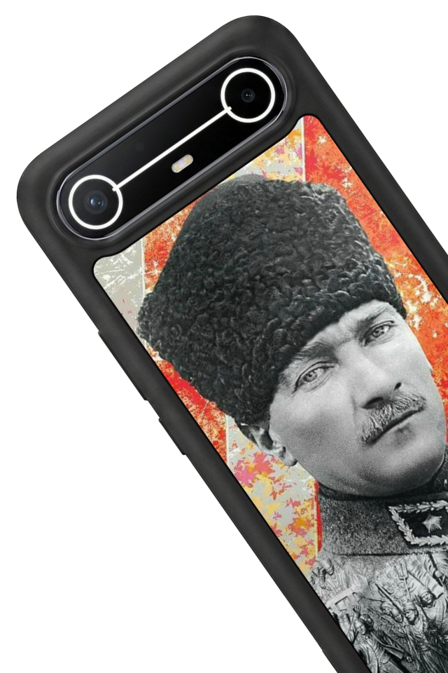 Tecno Spark Slim 5G Uyumlu Mustafa Kemal Ataturk Tasarımlı Glossy Premium Kılıf