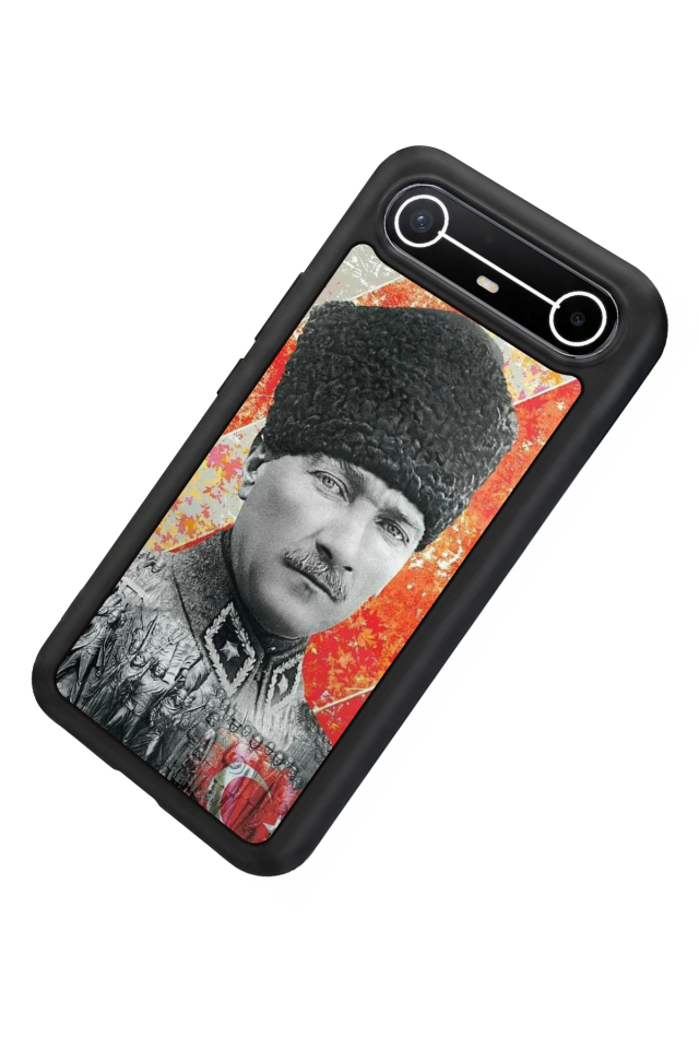 Tecno Spark Slim 5G Uyumlu Mustafa Kemal Ataturk Tasarımlı Glossy Premium Kılıf