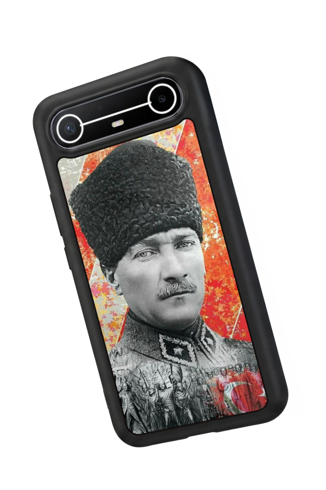 Tecno Spark Slim 5G Uyumlu Mustafa Kemal Ataturk Tasarımlı Glossy Premium Kılıf