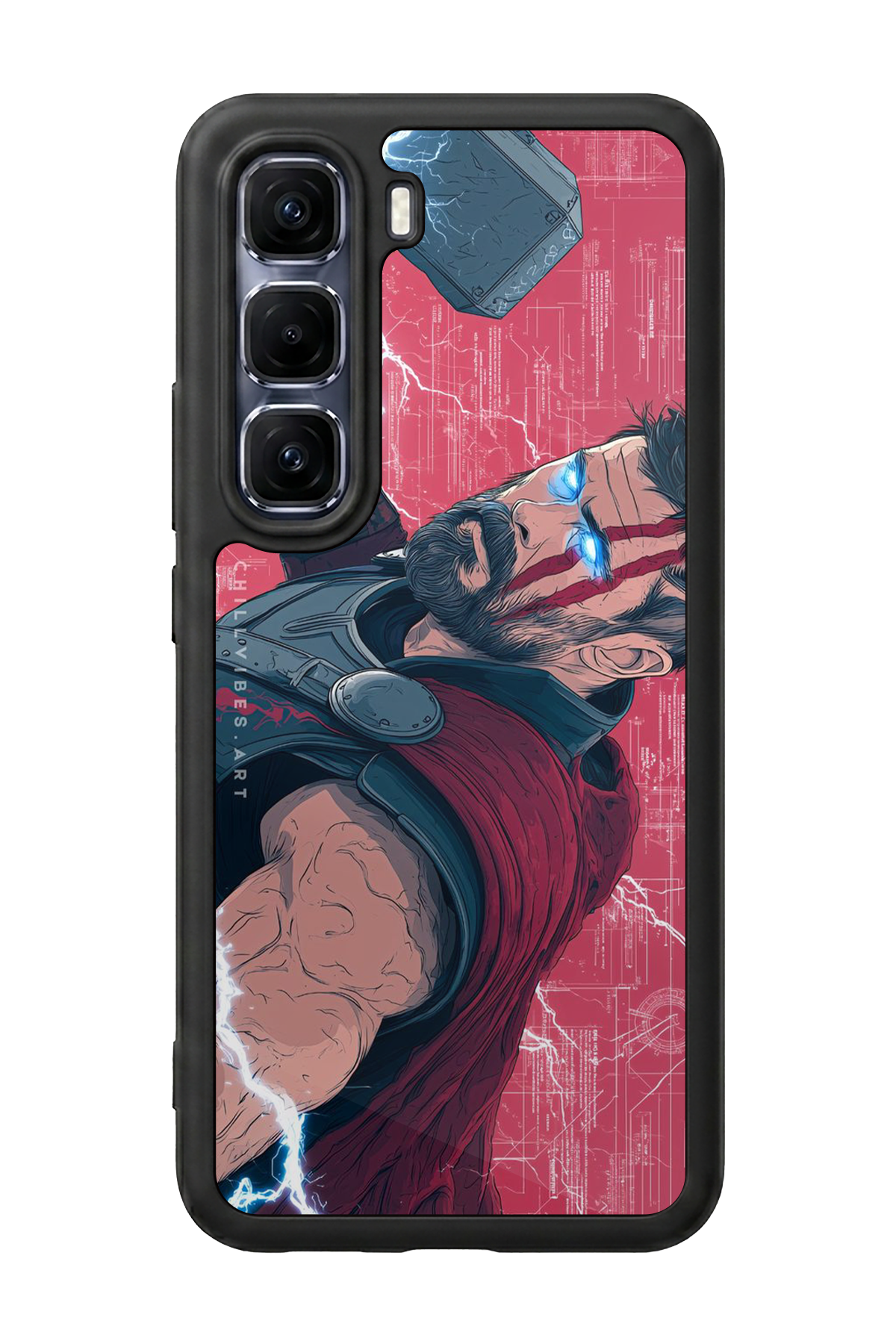 Infinix Hot 60 Pro Plus Uyumlu Thor Tasarımlı Glossy Premium Kılıf