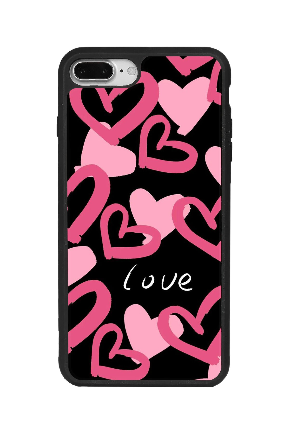 Apple iPhone 7 Plus Siyah Silikon Kılıf Çiziklere ve Darbelere Karşı Koruma