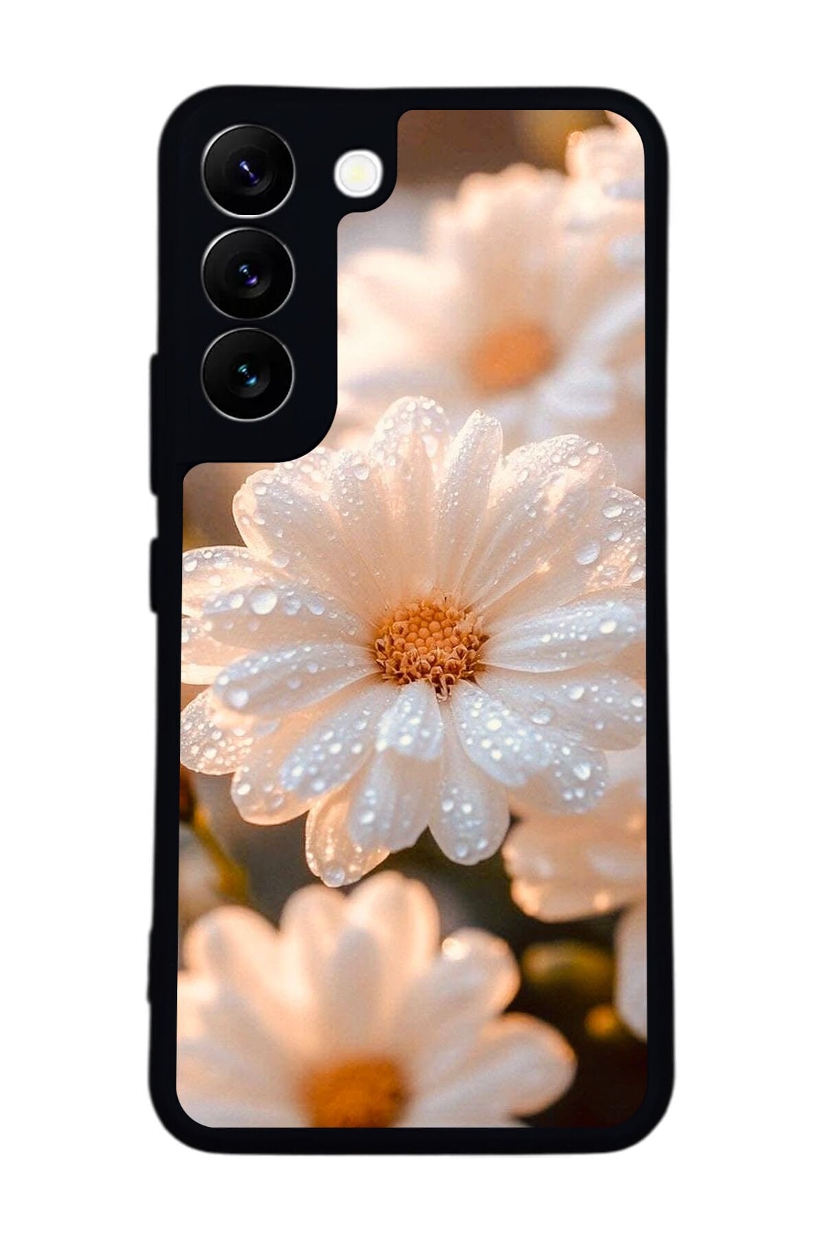 Samsung Galaxy S22 Uyumlu Cicek Tasarımlı Glossy Premium Kılıf