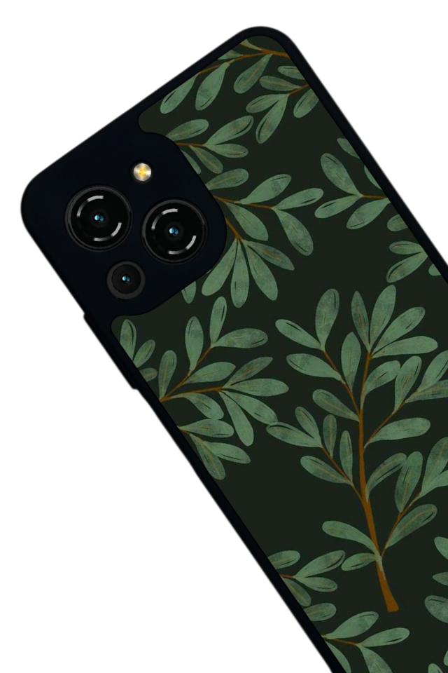 Reeder S23 Pro Max Uyumlu Botanik Tasarımlı Glossy Premium Kılıf