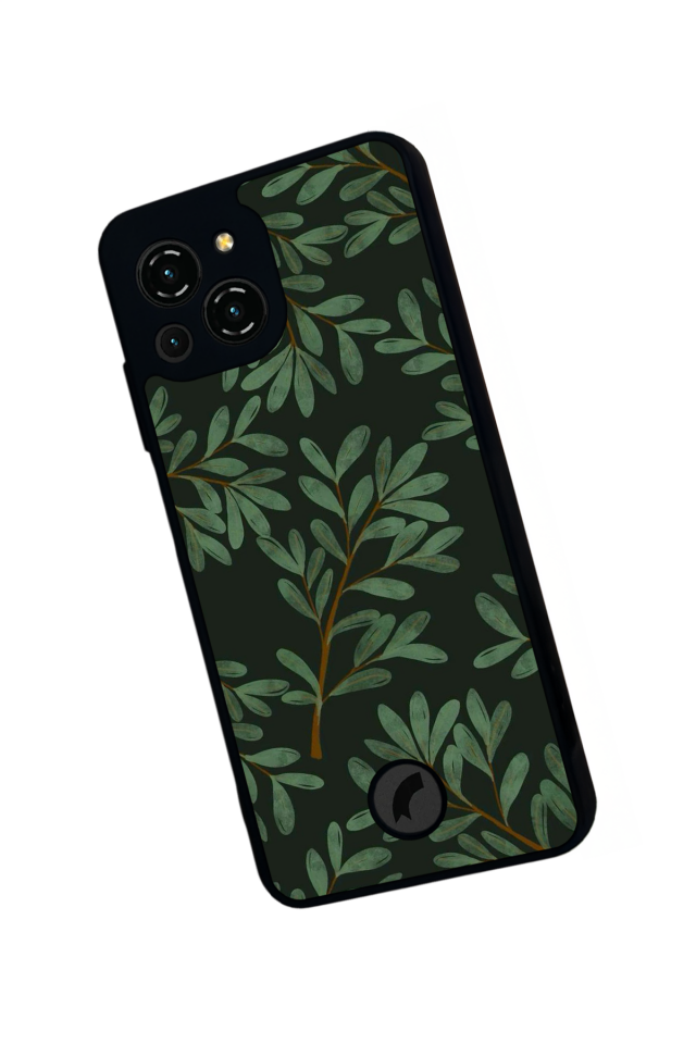 Reeder S23 Pro Max Uyumlu Botanik Tasarımlı Glossy Premium Kılıf