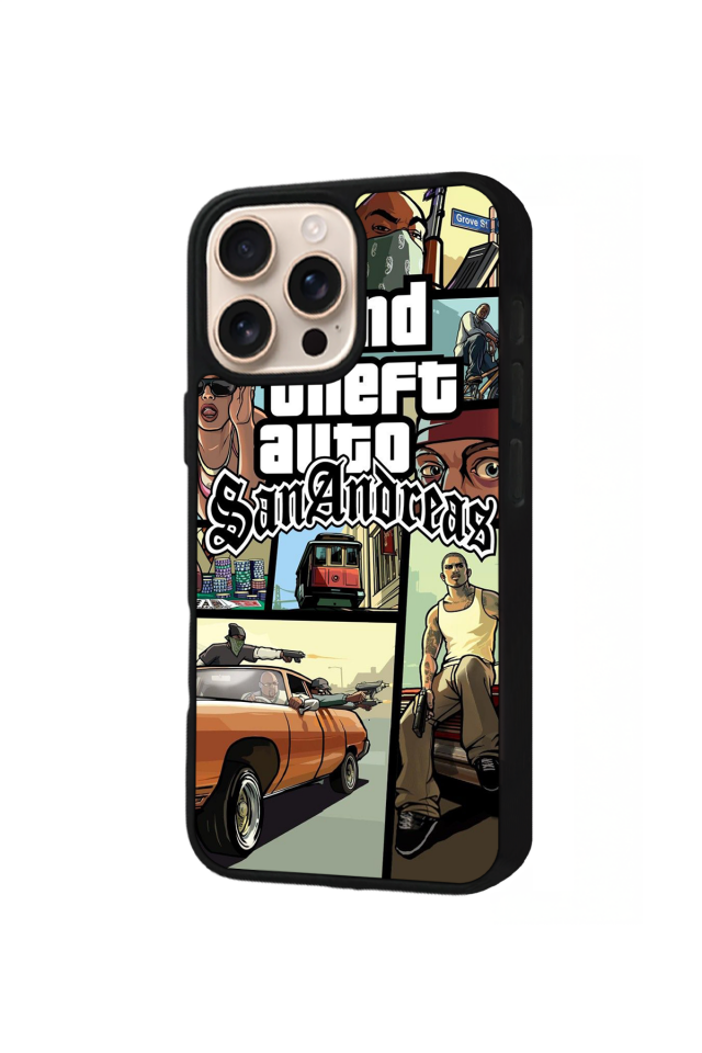 iPhone 15 Pro Max Uyumlu GTA Tasarımlı Glossy Premium Kılıf