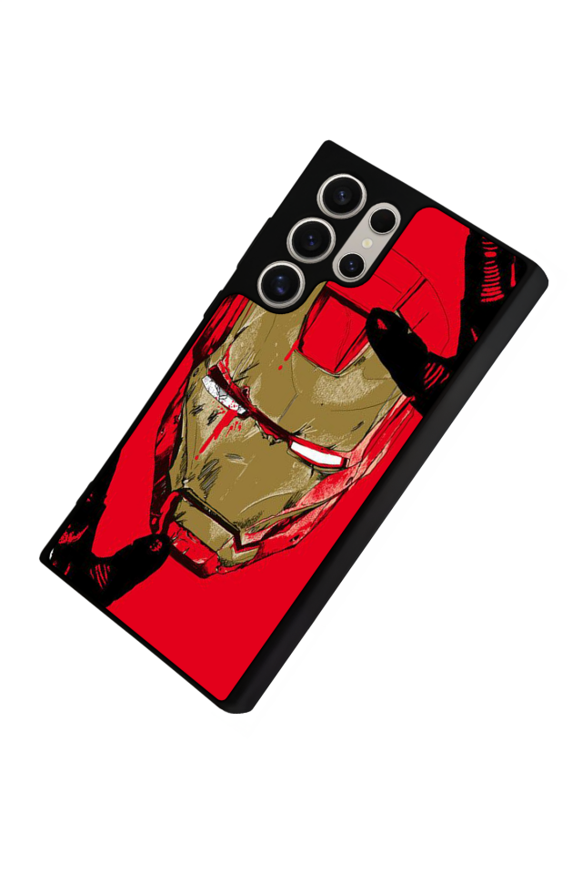 Samsung Galaxy S24 Ultra Uyumlu  Iron Man ( Demir Adam ) Tasarımlı Glossy Premium Kılıf