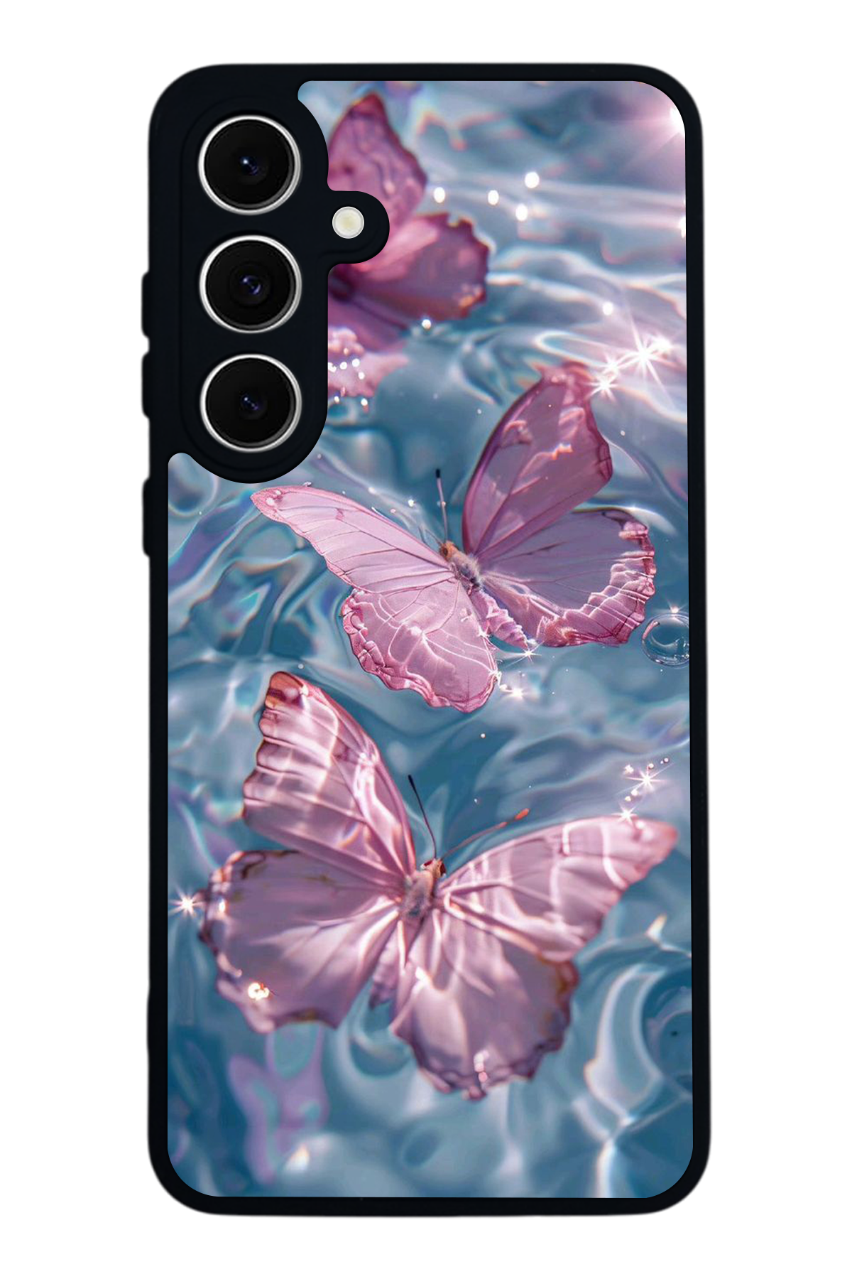 Samsung Galaxy A16 Uyumlu Kelebek Tasarımlı Glossy Premium Kılıf