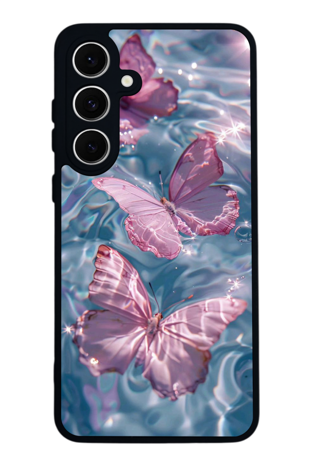 Samsung Galaxy A16 Uyumlu Kelebek Tasarımlı Glossy Premium Kılıf