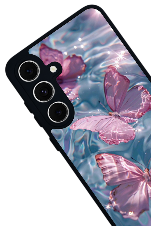 Samsung Galaxy A16 Uyumlu Kelebek Tasarımlı Glossy Premium Kılıf