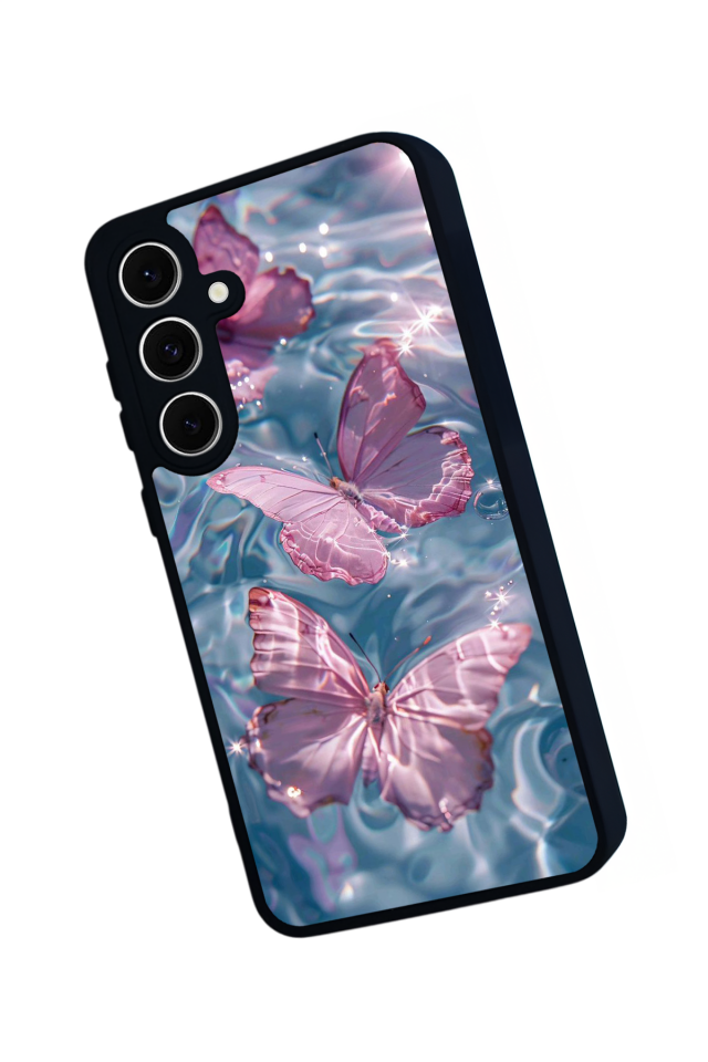 Samsung Galaxy A16 Uyumlu Kelebek Tasarımlı Glossy Premium Kılıf