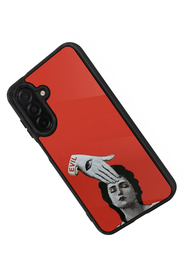Samsung Galaxy A36 Uyumlu Kirmizi Tasarımlı Glossy Premium Kılıf