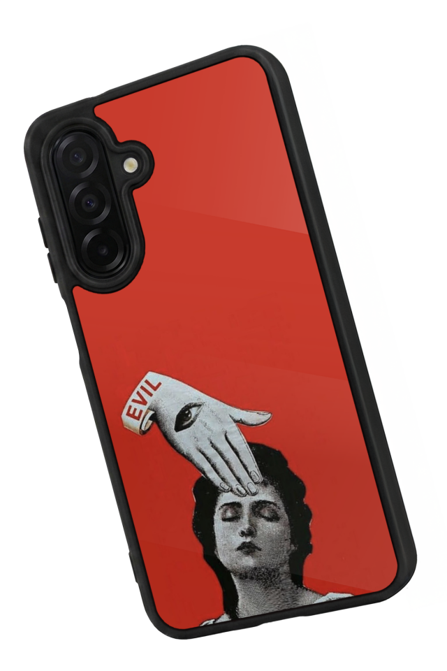 Samsung Galaxy A36 Uyumlu Kirmizi Tasarımlı Glossy Premium Kılıf