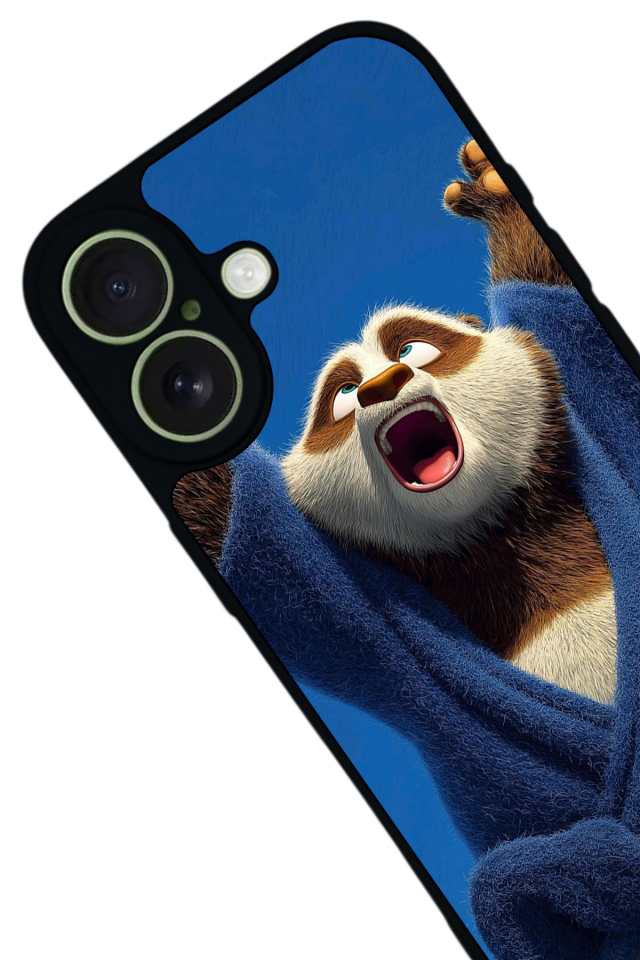 iPhone 17 Uyumlu Kung Fu Panda Tasarımlı Glossy Premium Kılıf