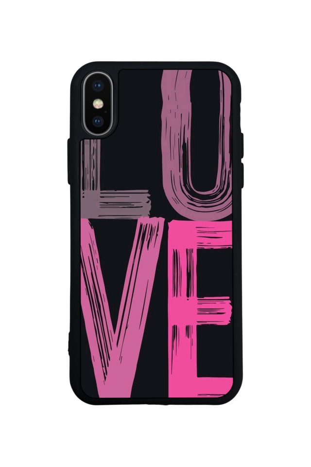 iPhone XS Max Uyumlu Love Tasarımlı Glossy Premium Kılıf