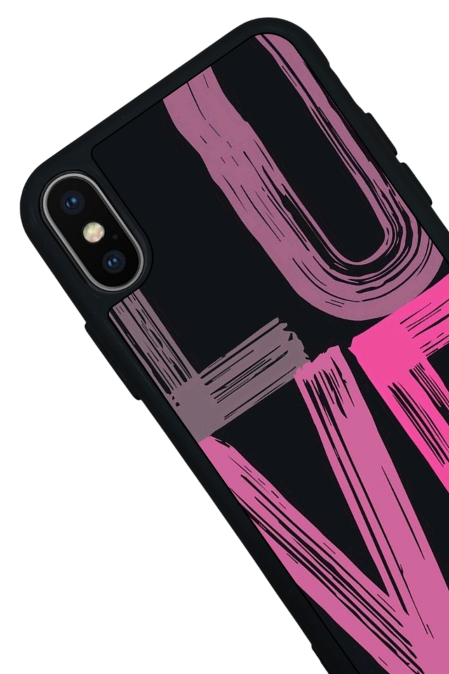 iPhone XS Max Uyumlu Love Tasarımlı Glossy Premium Kılıf