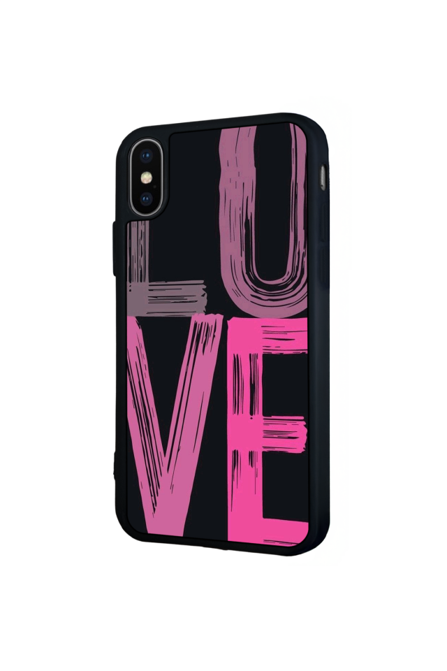 iPhone XS Max Uyumlu Love Tasarımlı Glossy Premium Kılıf