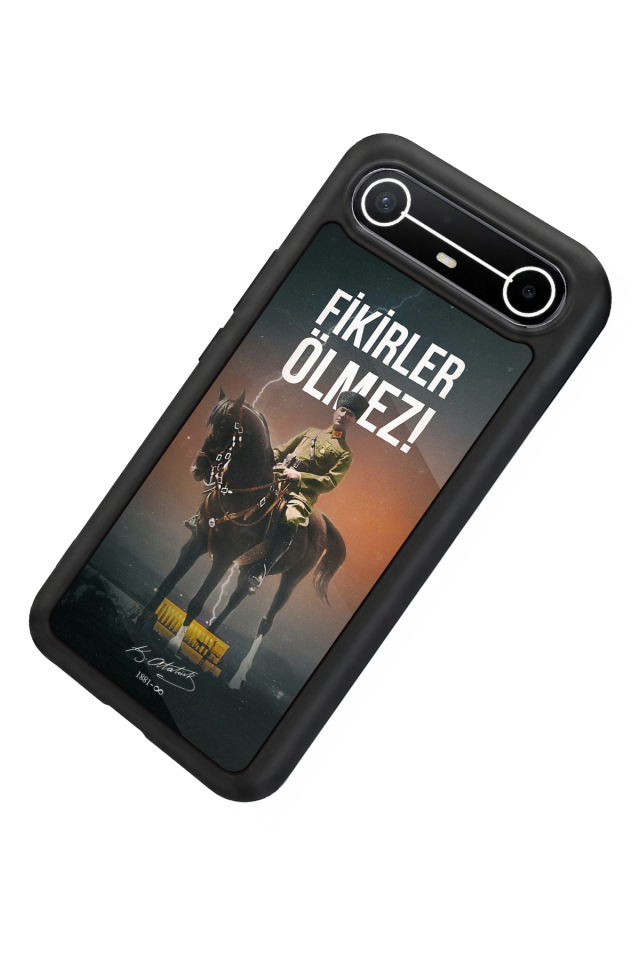 Tecno Spark Slim 5G Uyumlu Mustafa Kemal Ataturk Tasarımlı Glossy Premium Kılıf