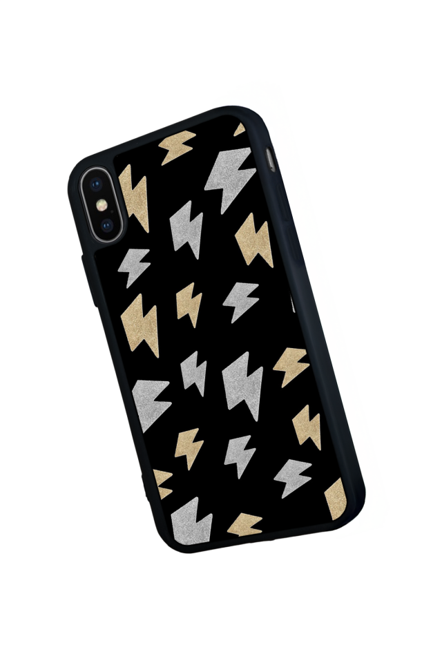 iPhone XS Max Uyumlu Simsek Tasarımlı Glossy Premium Kılıf