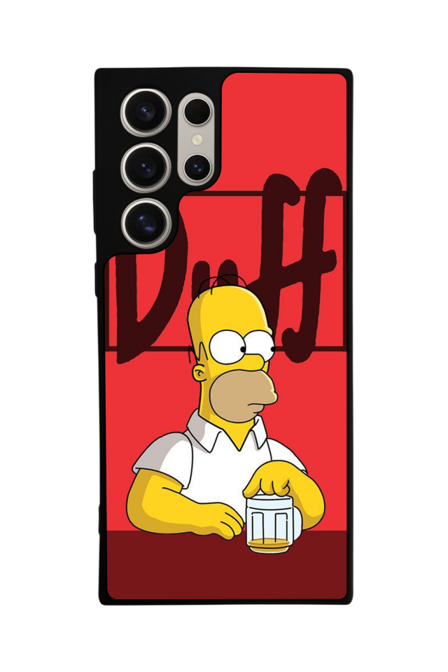 Samsung Galaxy S22 Ultra Uyumlu The Simpsons Tasarımlı Glossy Premium Kılıf