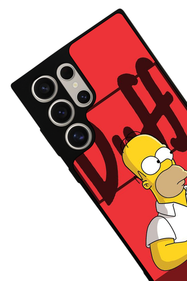 Samsung Galaxy S22 Ultra Uyumlu The Simpsons Tasarımlı Glossy Premium Kılıf