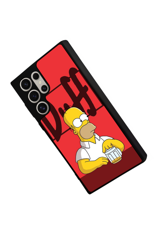 Samsung Galaxy S22 Ultra Uyumlu The Simpsons Tasarımlı Glossy Premium Kılıf