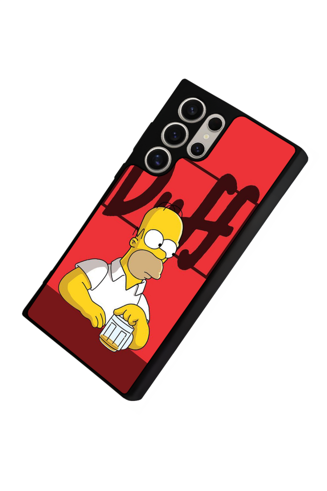 Samsung Galaxy S22 Ultra Uyumlu The Simpsons Tasarımlı Glossy Premium Kılıf