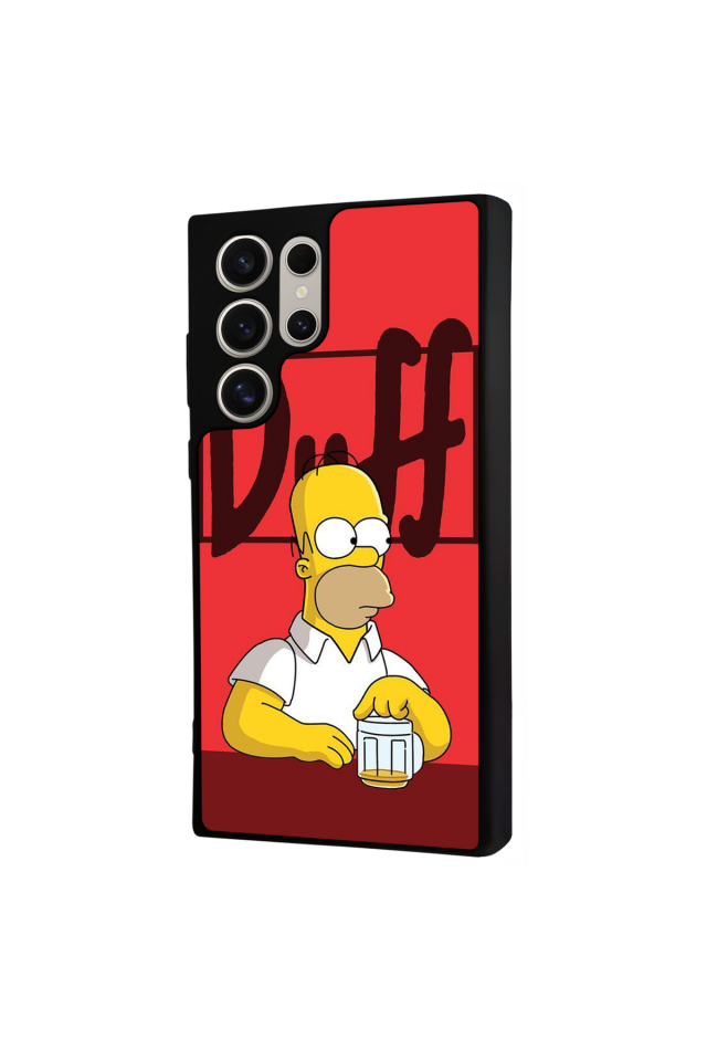 Samsung Galaxy S22 Ultra Uyumlu The Simpsons Tasarımlı Glossy Premium Kılıf