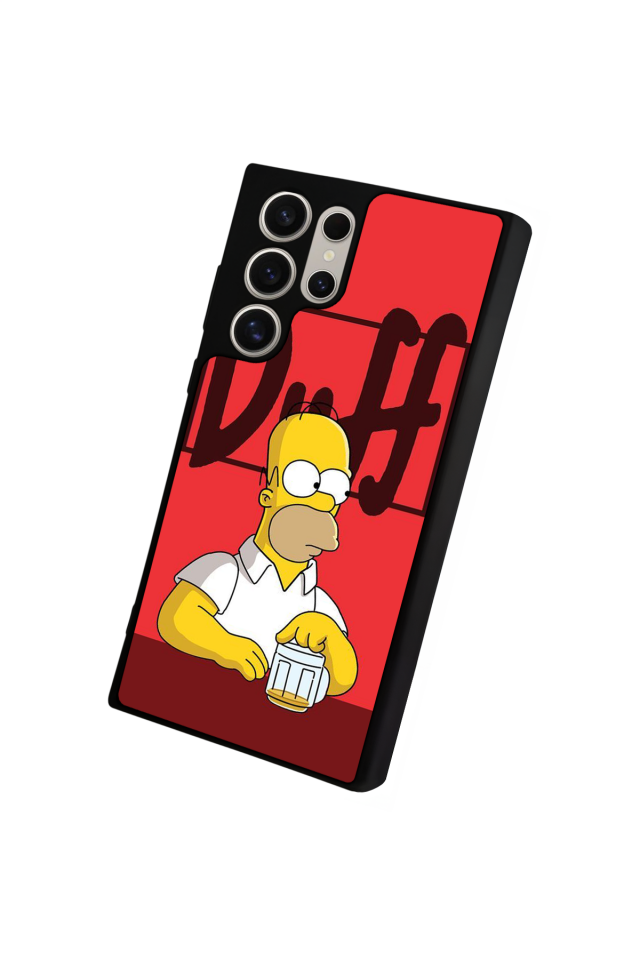 Samsung Galaxy S22 Ultra Uyumlu The Simpsons Tasarımlı Glossy Premium Kılıf
