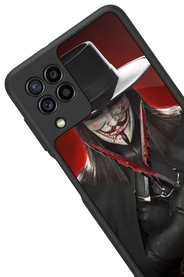 Samsung Galaxy M22 Uyumlu Vendetta Tasarımlı Glossy Premium Kılıf