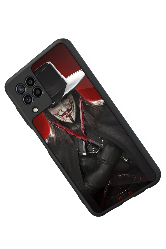 Samsung Galaxy M22 Uyumlu Vendetta Tasarımlı Glossy Premium Kılıf