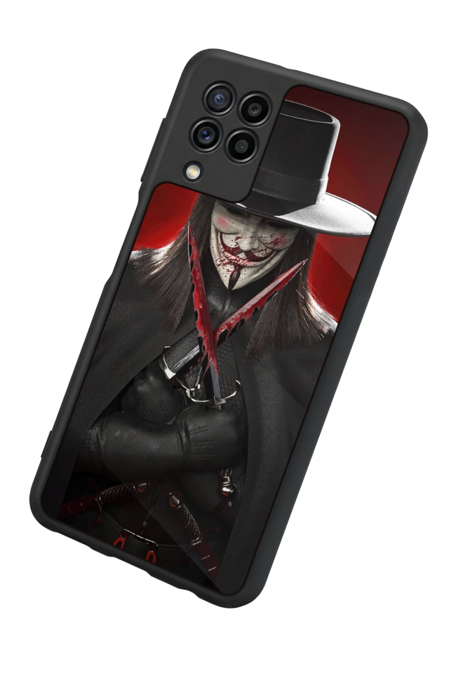 Samsung Galaxy M22 Uyumlu Vendetta Tasarımlı Glossy Premium Kılıf