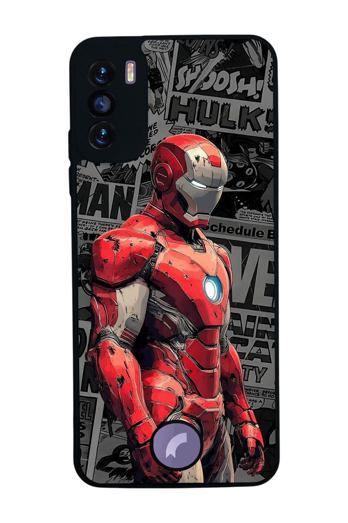 Reeder S19 Max Pro S Uyumlu Iron Man ( Demir Adam ) Tasarımlı Glossy Premium Kılıf