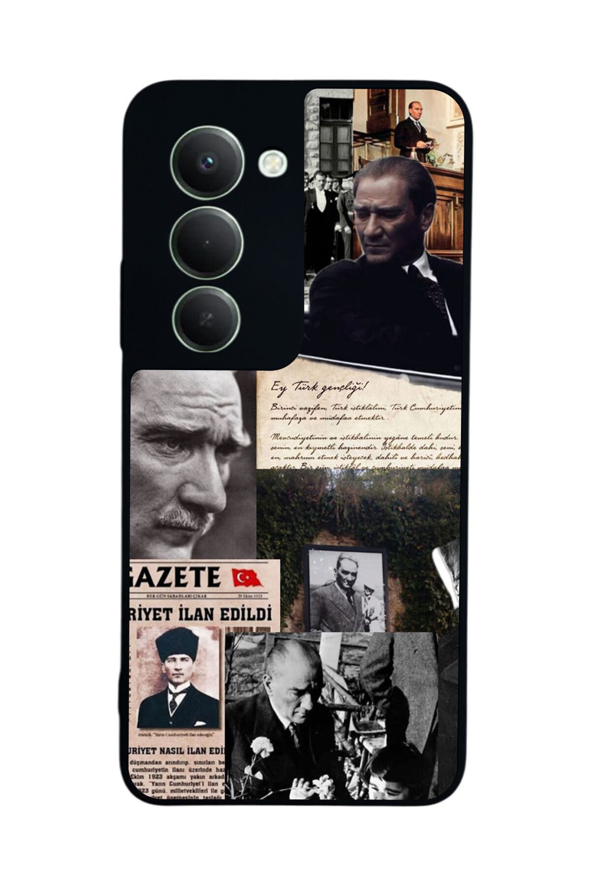 Xiaomi Redmi 15 5G Uyumlu Mustafa Kemal Ataturk Tasarımlı Glossy Premium Kılıf