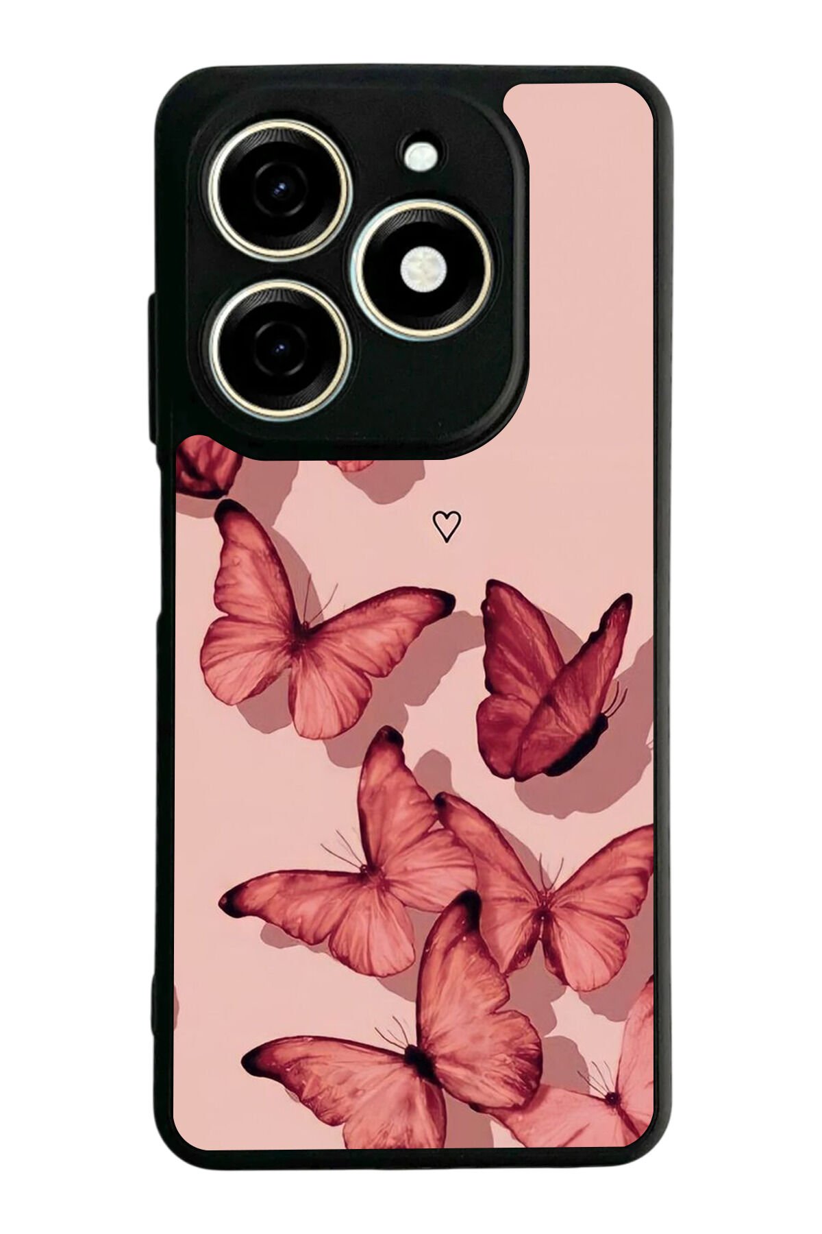Tecno Spark 20/20C Uyumlu Kelebek Tasarımlı Glossy Premium Kılıf