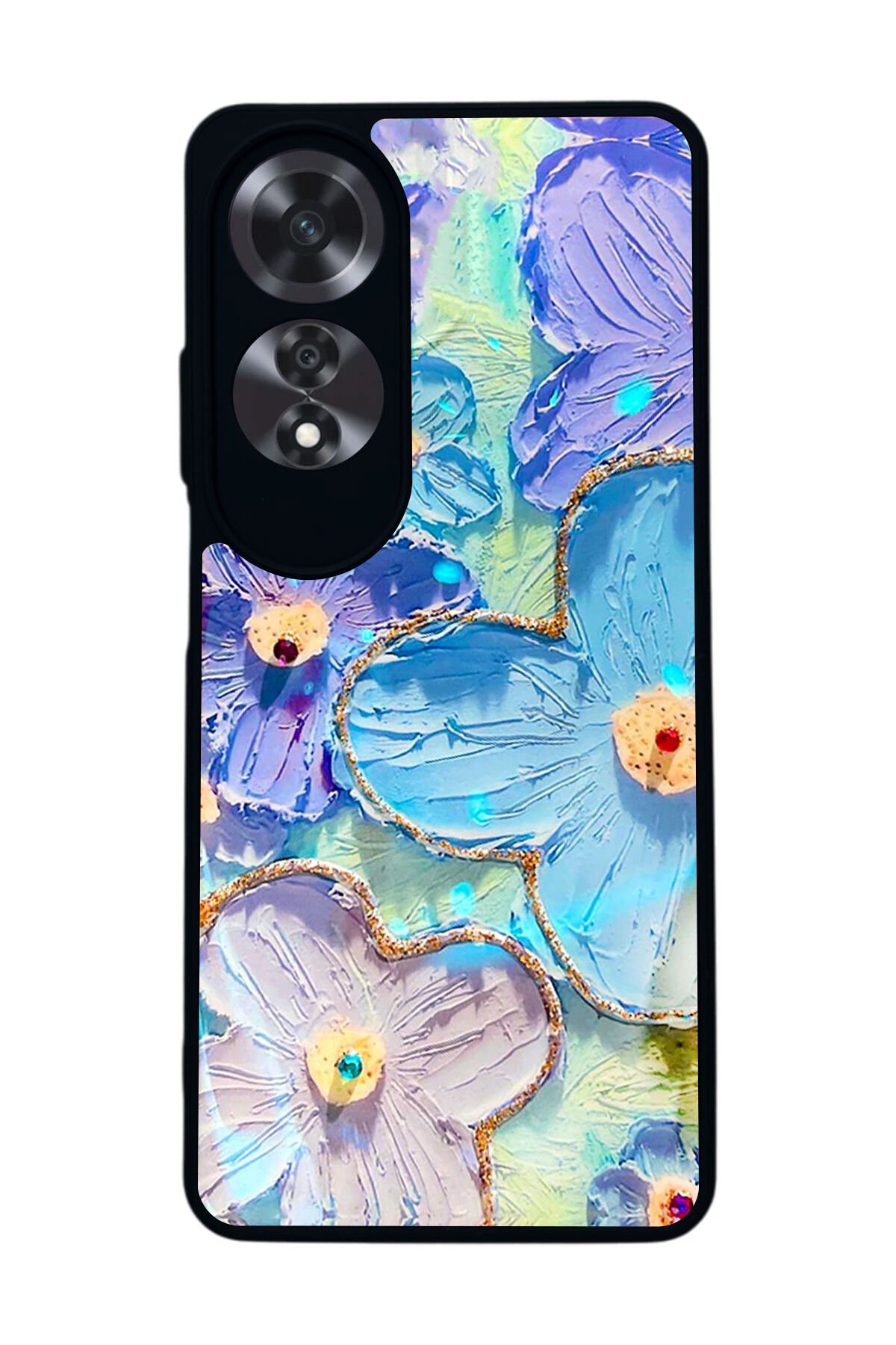 Oppo A60 Mat Siyah uyumlu Kılıf – Yumuşak Silikon, Koruyucu, Şok Emici Kapak